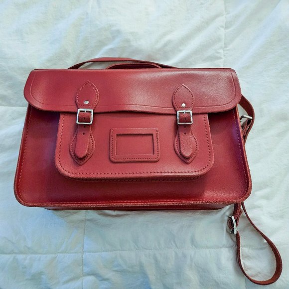The Cambridge Satchel Company Bags Red Leather Cambridge Satchel Company 5 Inch Batchel